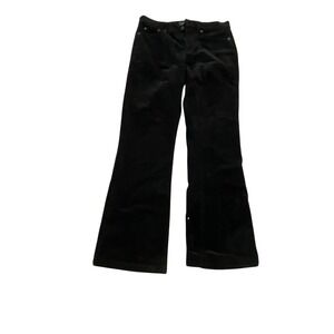 LRL Ralph Lauren Petite Black Corduroy Flare Pants Size‎ 2